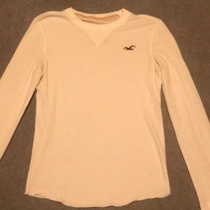 white hollister sweater